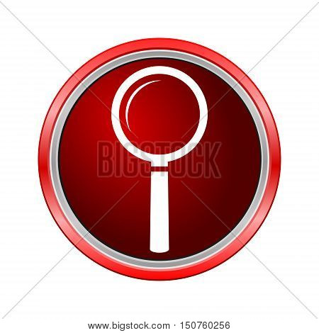 Search Icon (Lupa), Internet button on white background