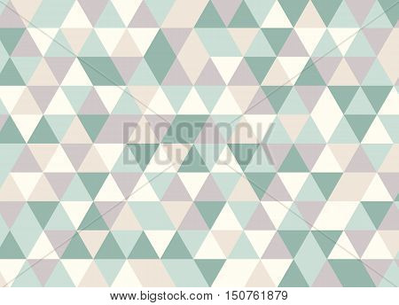 Colorful Geometric Triangle Pattern. Abstract Vector Background.