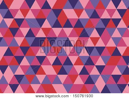 Colorful Geometric Triangle Pattern. Abstract Vector Background.