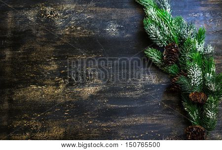 Fir Tree With Christmas Decorations