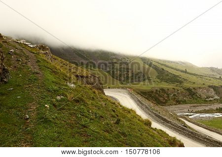 mountains, ridges, nature, Gornyy landscape, mountain landscape, summer, summer in the mountains, Kyrgyzstan, barskaunsky gorge