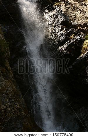 mountains, ridges, nature, Gornyy landscape, mountain landscape, summer, summer in the mountains, Kyrgyzstan, Barskaun gorge, waterfalls, waterfall