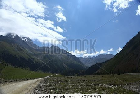 mountains, ridges, nature, Gornyy landscape, mountain landscape, summer, summer in the mountains, Kyrgyzstan, barskaunsky gorge