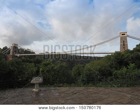 Clifton Suspension Bridge In Bristol