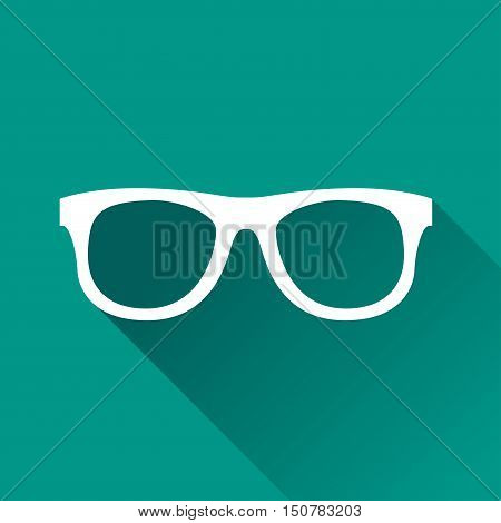 Illustration of glasses icon design with shadow