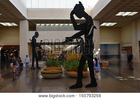 DALLAS, TX - SEP 17: NorthPark Center in Dallas, Texas, as seen on Sep 17, 2016. The center has over 235 stores and is the first shopping center featured on Vogue Magazine.