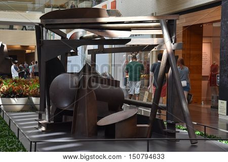 DALLAS, TX - SEP 17: NorthPark Center in Dallas, Texas, as seen on Sep 17, 2016. The center has over 235 stores and is the first shopping center featured on Vogue Magazine.