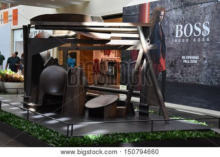 DALLAS, TX - SEP 17: NorthPark Center in Dallas, Texas, as seen on Sep 17, 2016. The center has over 235 stores and is the first shopping center featured on Vogue Magazine.