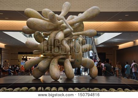 DALLAS, TX - SEP 17: NorthPark Center in Dallas, Texas, as seen on Sep 17, 2016. The center has over 235 stores and is the first shopping center featured on Vogue Magazine.