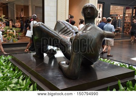DALLAS, TX - SEP 17: NorthPark Center in Dallas, Texas, as seen on Sep 17, 2016. The center has over 235 stores and is the first shopping center featured on Vogue Magazine.