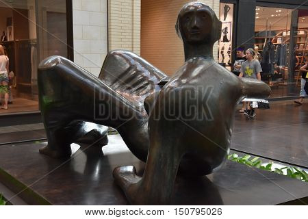 DALLAS, TX - SEP 17: NorthPark Center in Dallas, Texas, as seen on Sep 17, 2016. The center has over 235 stores and is the first shopping center featured on Vogue Magazine.