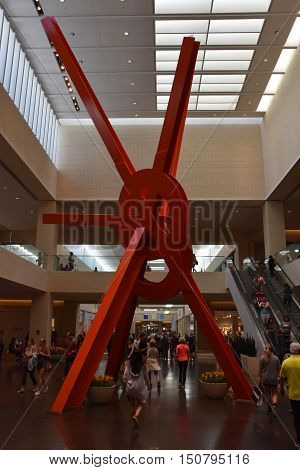 DALLAS, TX - SEP 17: NorthPark Center in Dallas, Texas, as seen on Sep 17, 2016. The center has over 235 stores and is the first shopping center featured on Vogue Magazine.