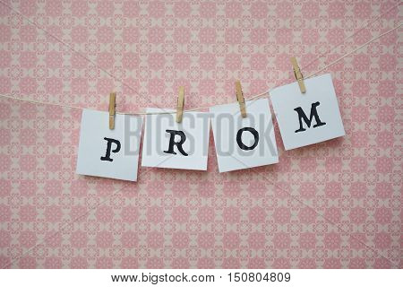 White Sheets Of Paper On A Pink Background, White Sheets On Clothespins