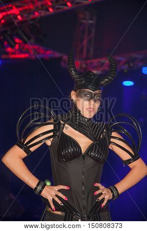 LAnnex fetisch wear on a fashion show