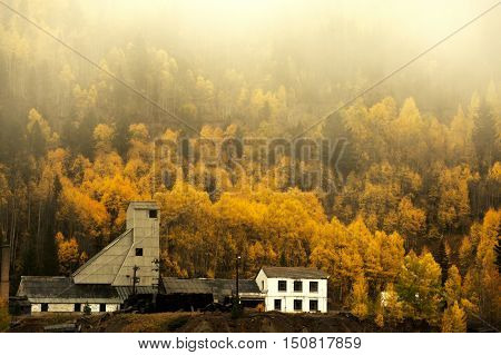 Autumn at the Abandoned Gilman Mine in Eagle County Colorado