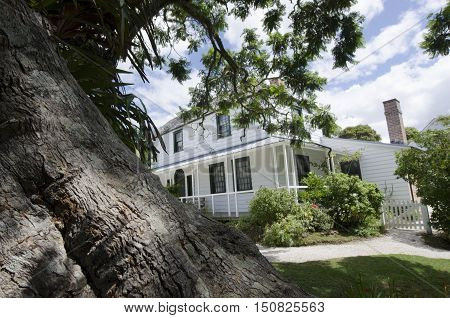 The Kerikeri Mission Station in Kerikeri Northland New Zealand.