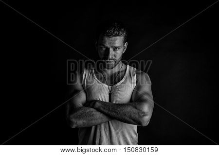 Sexy Muscular Young Man