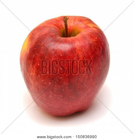 Red apple isolated on white background. Fruit.