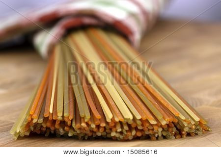 Raw Colorful Spaghetti
