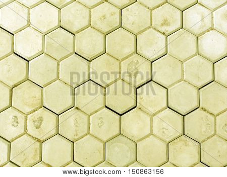 Yellow Pedastrian Walkway Close-up.