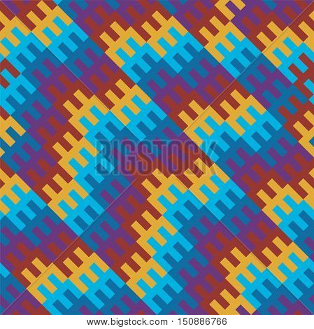Geometric colorful pattern. Abstract letter background. Vector pattern.