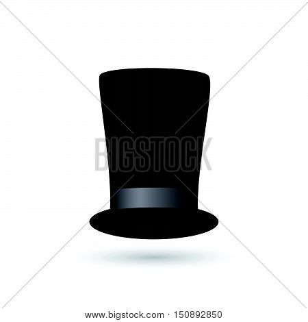 Illustration of a formal tophat isolated on a white background.