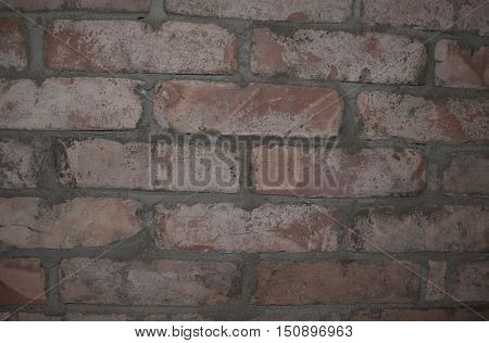 old red brick wall with a beautiful pattern