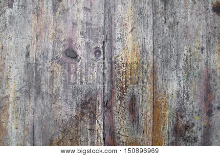 old wet flooring nailed to wooden articles