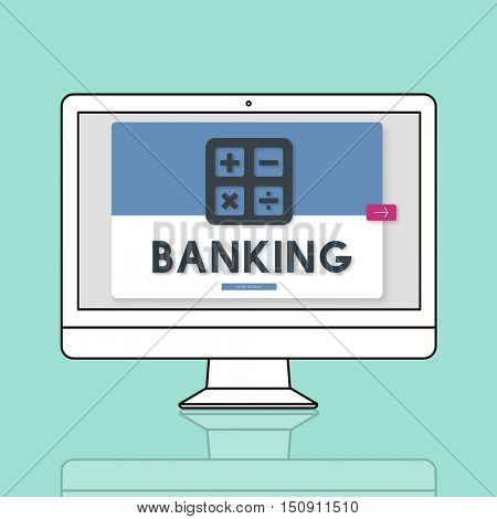 Banking Accounting Calculating Finance Concept