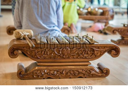 Type of Saron, a gamelan music instrument. Gamelan is traditional music in Bali and Java, Indonesia.
