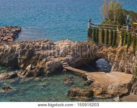 the beach in Agios Nikolaos Crete Greece