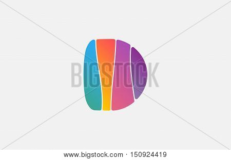Abstract logo. Minimalistic logo design. Creative logo. Beautiful and simple element. D letter logo