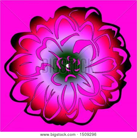 Mandala fiore - vettoriale