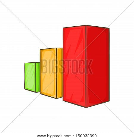 Business chart icon. Cartoon illustration of chart vector icon for web design