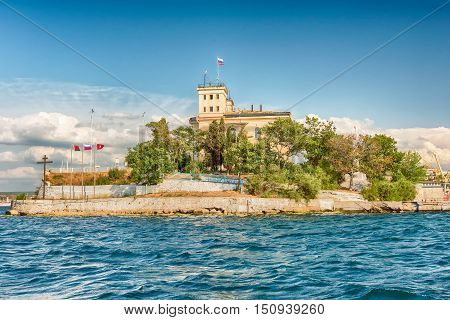 View Of Pavlovsky Cape In Sevastopol Bay, Crimea