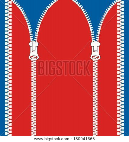 vector zipper symbols. Open and lock design