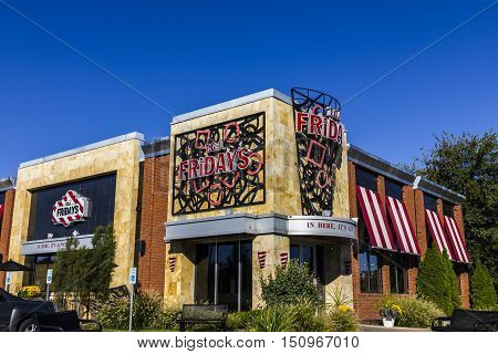 Indianapolis - Circa October 2016: TGI Friday's Restaurant Location. TGI Fridays offers great food and amazing drinks II