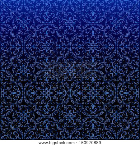 Seamless Damask Background Pattern Design And Wallpaper Made Of Turkish Texture Ceramic Tiles In Vec