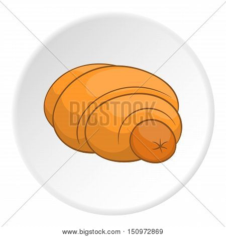 Sausage in dough icon. Cartoon illustration of sausage in dough vector icon for web