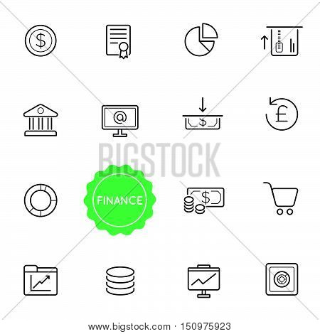 Set Of Finance Money Vector Illustration Elements Can Be Used As Logo Or Icon In Premium Quality