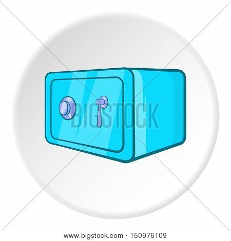 Safety deposit box icon. Cartoon illustration of safety deposit box vector icon for web