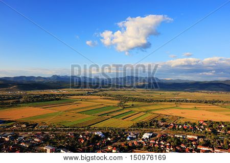 Deva city in Transylvania, Romania, Europe