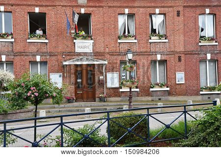 Cleres France - june 23 2016 : the city hall