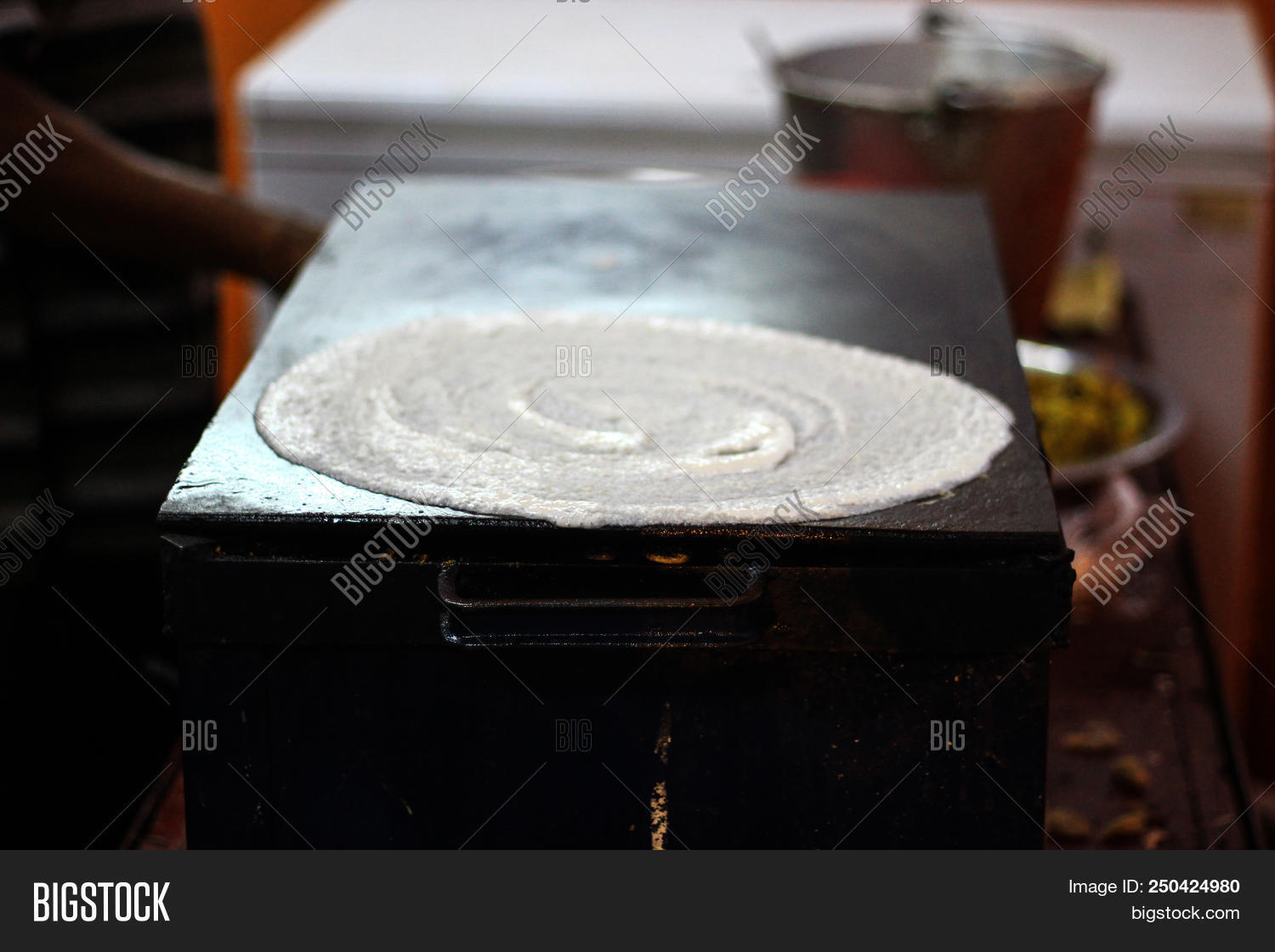 Making Dosa On Tawa Image & Photo (Free Trial) Bigstock