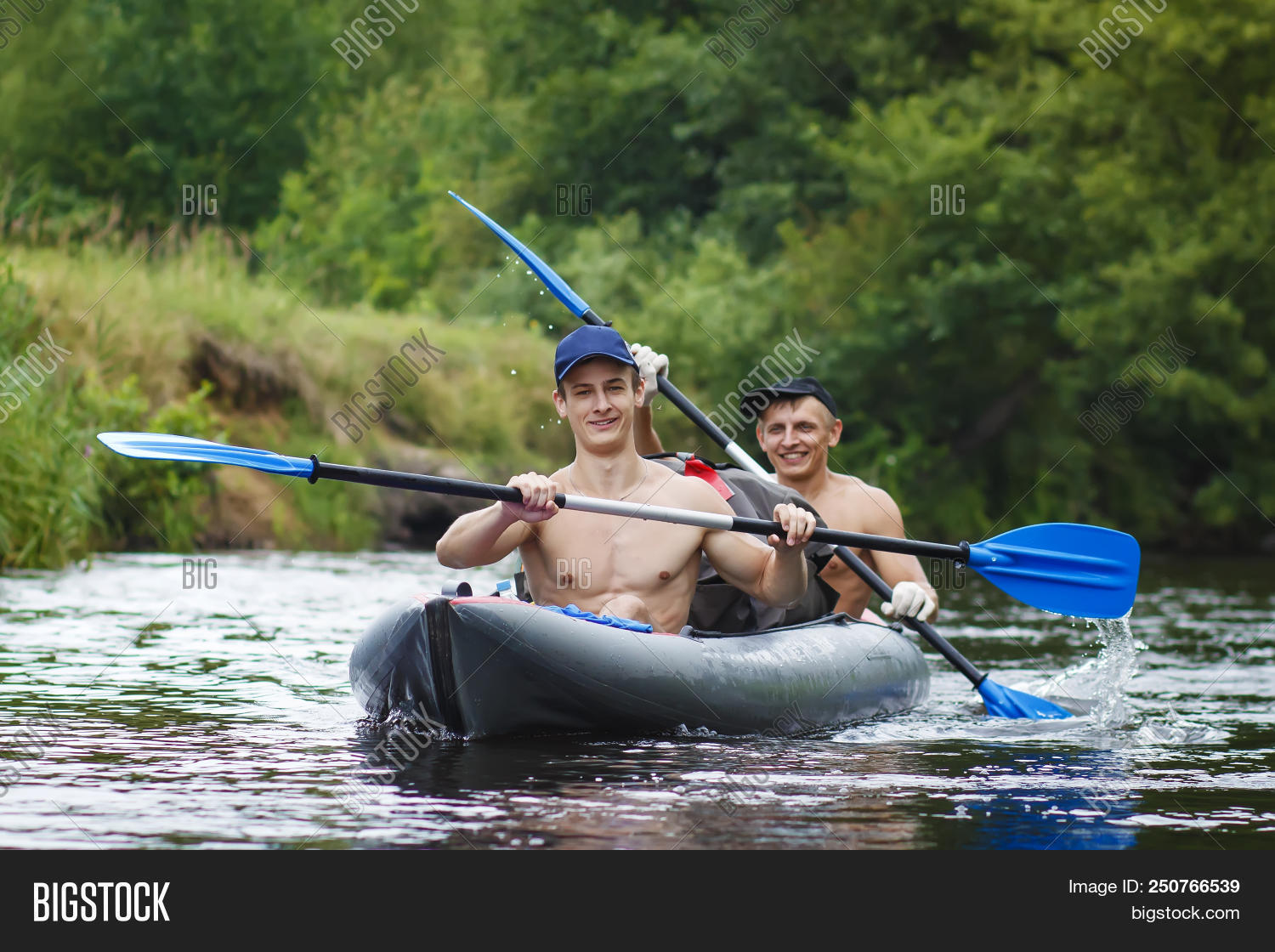 Rowers Rafted Along Image & Photo (Free Trial) | Bigstock