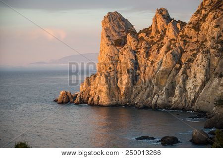 Dawn Near The Village Novyi Svit (new Light). City District Sudak, The Republic Of Crimea.