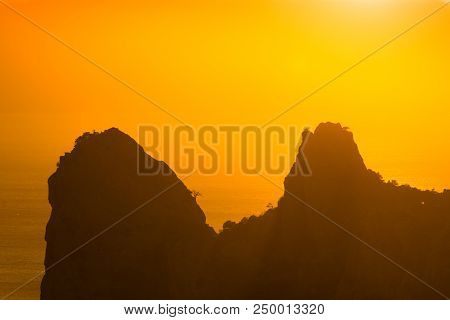 Sunset Near The Village Novyi Svit (new Light). City District Sudak, The Republic Of Crimea.