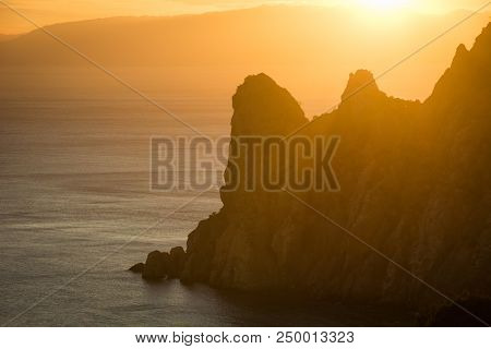 Sunset Near The Village Novyi Svit (new Light). City District Sudak, The Republic Of Crimea.