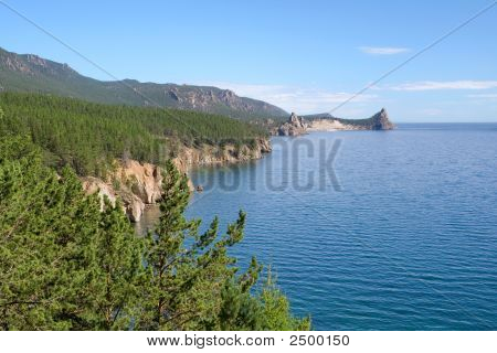 Paesaggio presso il lago Baikal In Siberia.