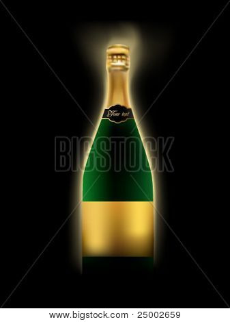 illustrazione vettoriale champagne